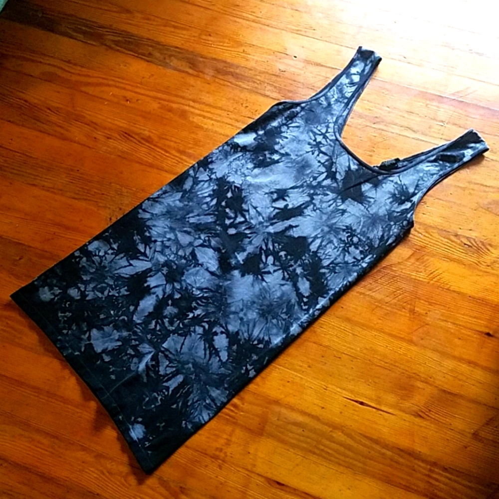 Planet Gold tye-dye bodycon mini dress